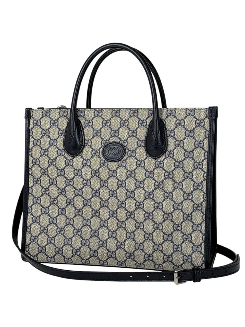 Gucci Handbag GG Small 2-Way Supreme Navy